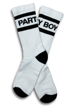 Load image into Gallery viewer, PARTY BOY Socks White/Black
