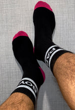 Load image into Gallery viewer, PARTY BOY Socks Black/Pink/Wht