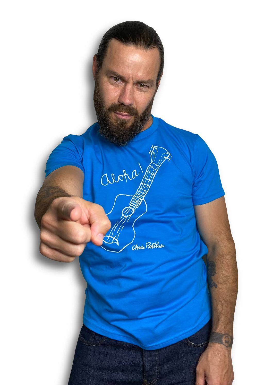 T-SHIRT ALOHA PONTIUS Turquoise