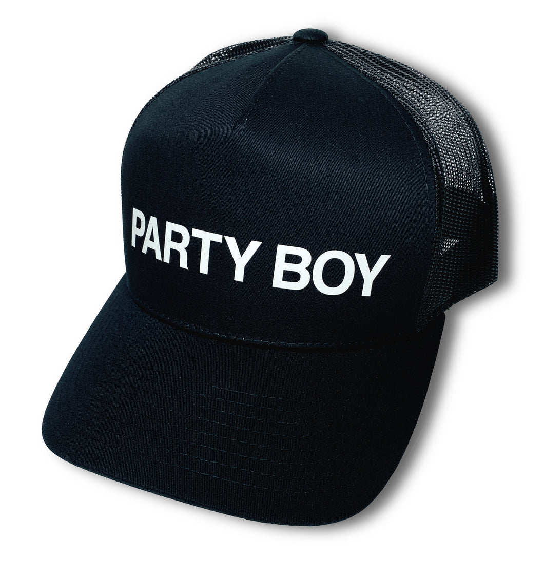 PARTY BOY TRUCKER CAP BLK