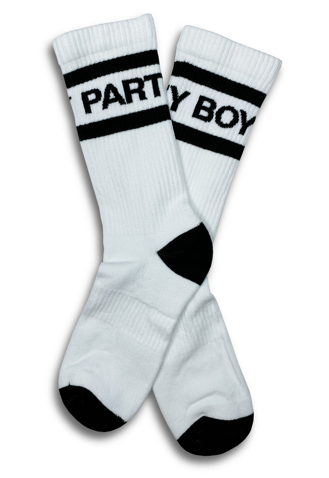 PARTY BOY Socks White/Black