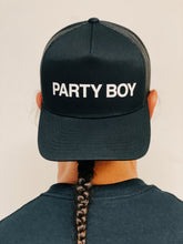 Load image into Gallery viewer, PARTY BOY Trucker Cap Black
