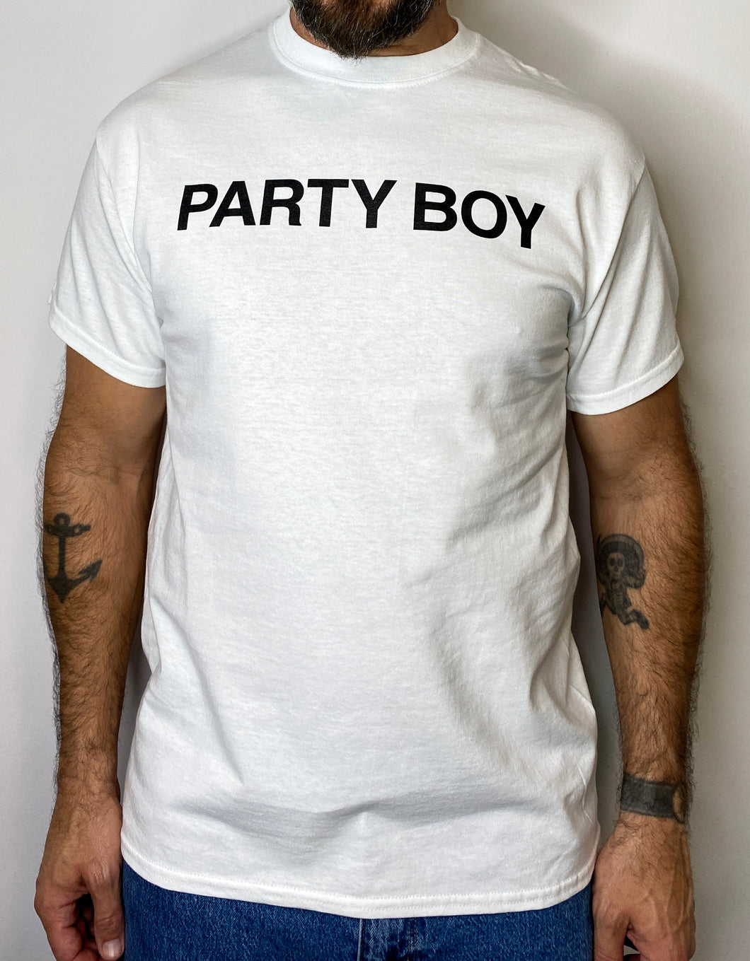 Party Boy T-Shirt Weiß